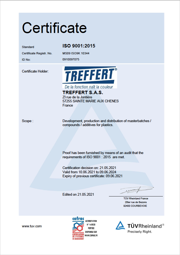 Treffert DIN EN ISO 50001 Certification